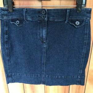 Loft petite denim skirt